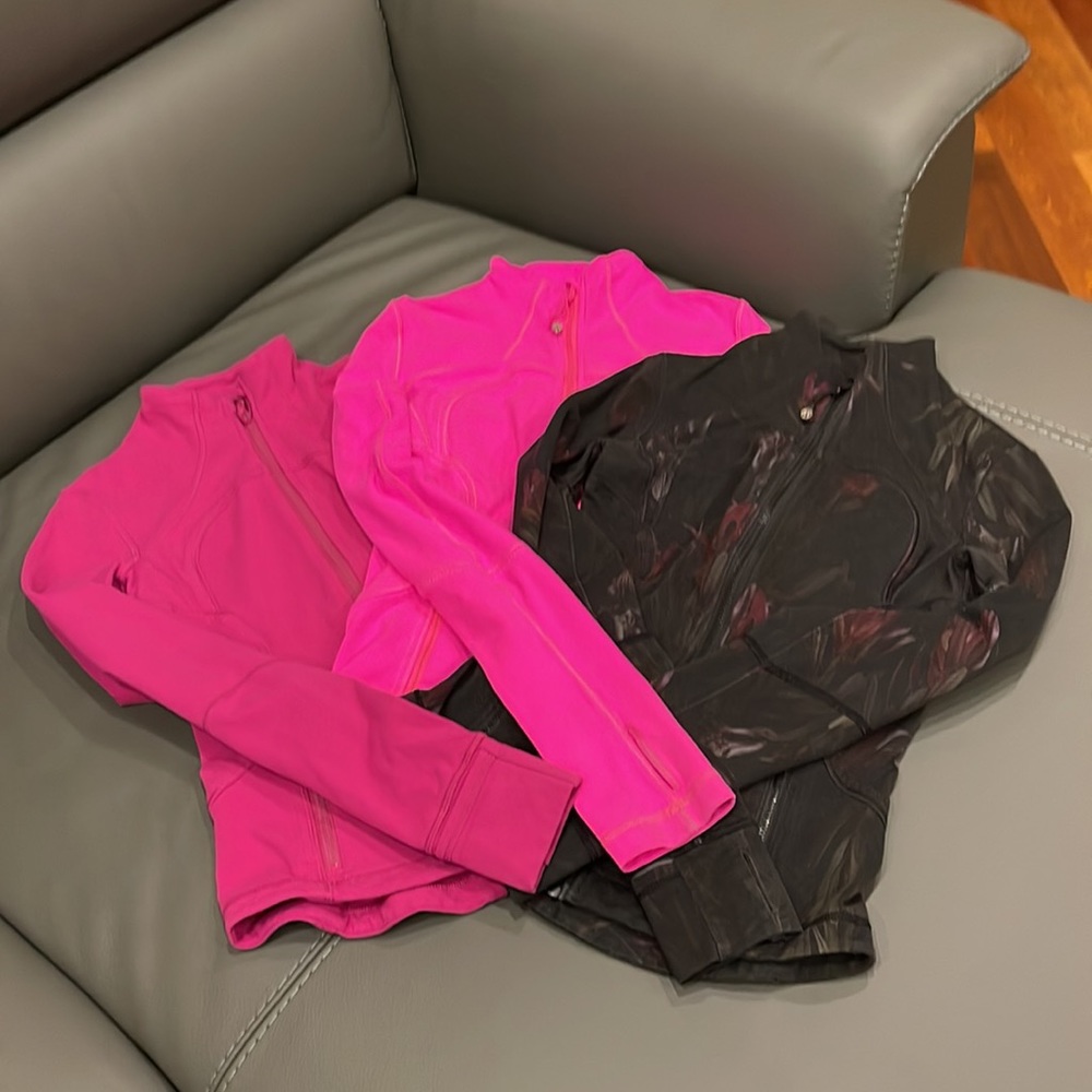 3 Lululemon Define Jackets, Slim Contoured Fit Size 0/2